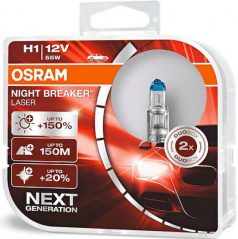 Žárovka Osram Night Breaker Laser H1 12V/55W (sada 2 ks)