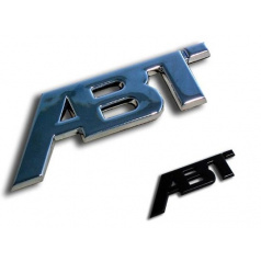 ABT Sportsline - chromové / černé logo 115x45 nebo 77x30 mm
