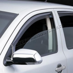 Větrné clony - ofuky oken (deflektory, plexi), Škoda Rapid, 5 dveř. LTB 2012->, přední+zadní