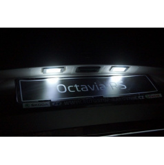 Mega Power LED osvětlení SPZ Škoda Octavia III