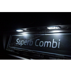 Škoda Superb II Combi Mega Power LED osvětlení SPZ