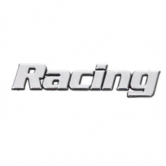 Chrom samolepící logo Racing
