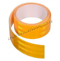 Samolepící páska reflexní 5m x 5cm žlutá, bílá, červená (role 5m)