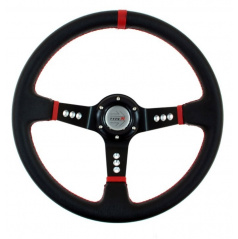 Sportovní volant WRC black/red 350 mm
