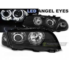 BMW E46 05.1998-08.2001 Limousine / Touring přední čirá světla Angel Eyes LED black (LPBMG1)