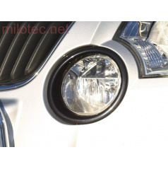 Škoda Yeti - rámečky mlhových světel - ABS černá metalíza