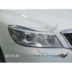 Škoda Octavia II facelift - mračítka předních světel - pro lak