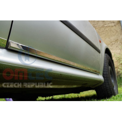 Dekorativní nerez chrom boční dveřní lišty OMTEC  Škoda Octavia I