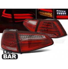 VW Golf 7 2013- zadní lampy red white LED BAR