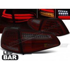 VW Golf 7 2013- zadní lampy red smoke LED BAR