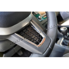 Škoda Fabia III plaketka volantu RS honeycomb BLACK / CHROME KI-R