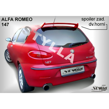 Alfa Romeo 147 2001+ spoiler zadních dveří horní