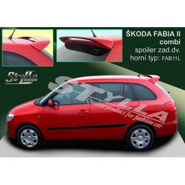Škoda Fabia combi 2007+ spoiler zadních dveří horní (EU homologace)