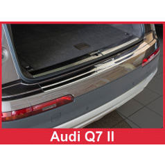 Nerez kryt- ochrana prahu zadního nárazníku Audi Q7 II 2015+