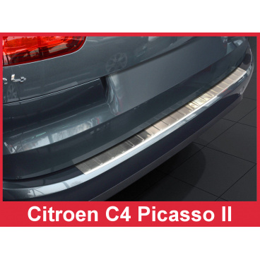 Nerez kryt- ochrana prahu zadního nárazníku Citroen C4 Picasso II 2013-16