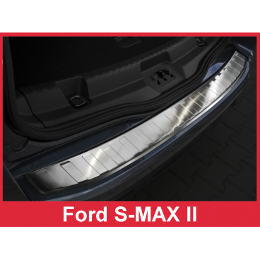 Nerez kryt- ochrana prahu zadního nárazníku Ford S-MAX II 2015-16