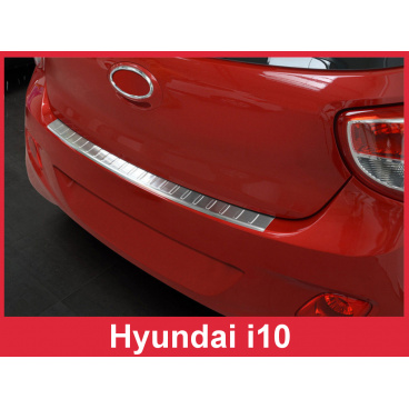 Nerez kryt- ochrana prahu zadního nárazníku Hyundai i10 2013-15