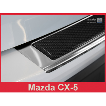 Carbon kryt- ochrana prahu zadního nárazníku Mazda CX-5 2014-17