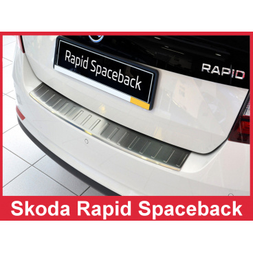 Nerez kryt- ochrana prahu zadního nárazníku Škoda Rapid Spaceback 2013-16
