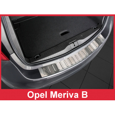 Nerez kryt- ochrana prahu zadního nárazníku Opel Meriva B 2010+