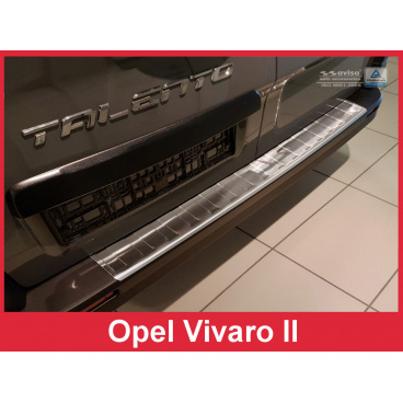 Nerez kryt- ochrana prahu zadního nárazníku Opel Vivaro II 2014+