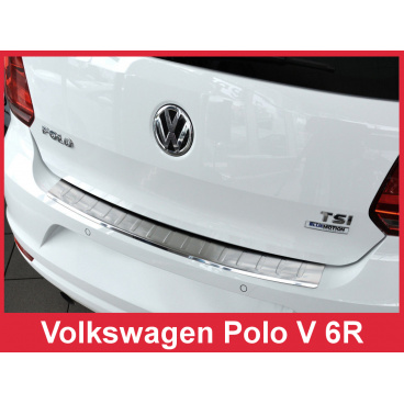 Nerez kryt- ochrana prahu zadního nárazníku Volkswagen Polo V 6R 2014+