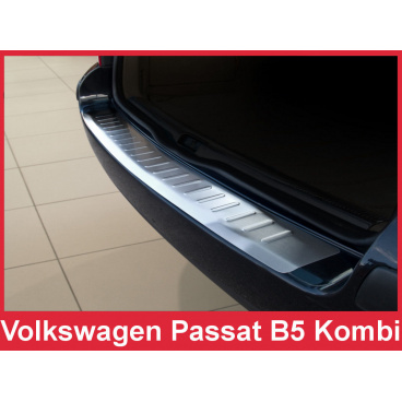 Nerez kryt- ochrana prahu zadního nárazníku Volkswagen Passat B5 kombi 2000-05