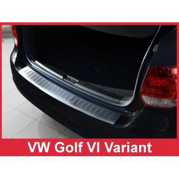 Nerez kryt- ochrana prahu zadního nárazníku Volkswagen Golf VI kombi 2009-13