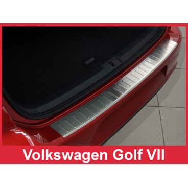 Nerez kryt- ochrana prahu zadního nárazníku Volkswagen Golf VII 2012-17