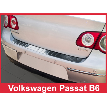 Nerez kryt- ochrana prahu zadního nárazníku Volkswagen Passat B6 2005-10