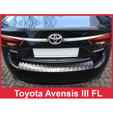 Nerez kryt- ochrana prahu zadního nárazníku Toyota Avensis Mk III FL 2015+