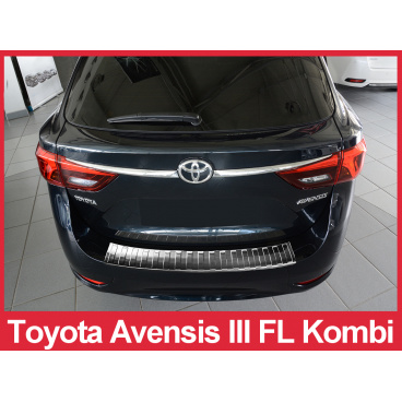 Nerez kryt- ochrana prahu zadního nárazníku Toyota Avensis Mk III FL kombi 2015+