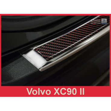 Carbon kryt- ochrana prahu zadního nárazníku Volvo XC90 II 2015+