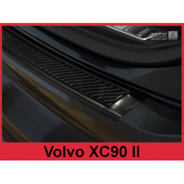 Carbon kryt- ochrana prahu zadního nárazníku Volvo XC90 II 2015+