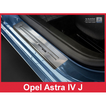 Nerez ochranné lišty prahu dveří 4ks Opel Astra 4 J 2009-16