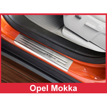 Nerez ochranné lišty prahu dveří 4ks Opel Mokka, Mokka X 2012-16
