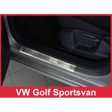 Nerez ochranné lišty prahu dveří 4ks Volkswagen Golf Sportsvan 2014+