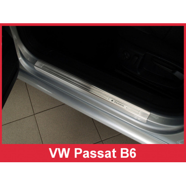 Nerez ochranné lišty prahu dveří 4ks Volkswagen Passat B6 2005-10