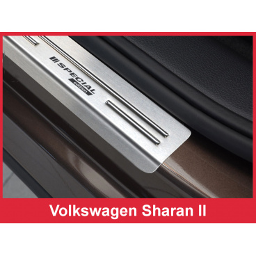 Nerez ochranné lišty prahu dveří 4ks Speciální edice Volkswagen Sharan 2 2010-16