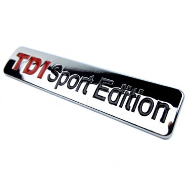 Znak TDI Sport Edition samolepící pro koncernové vozy Audi, VW, Škoda, Seat