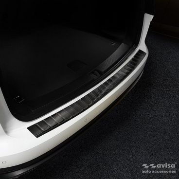 Nerez kryt - ochrana prahu zadního nárazníku černý Volkswagen Touareg III 2018+