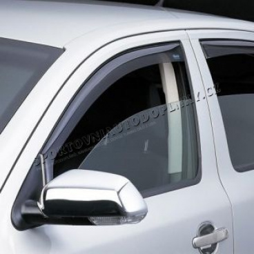 Větrné clony - ofuky oken (deflektory, plexi), Škoda Rapid SPACE BACK 2012->, přední+zadní