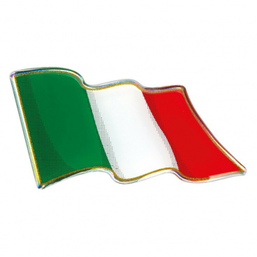 3D logo  vlajka Itálie 78x40 mm