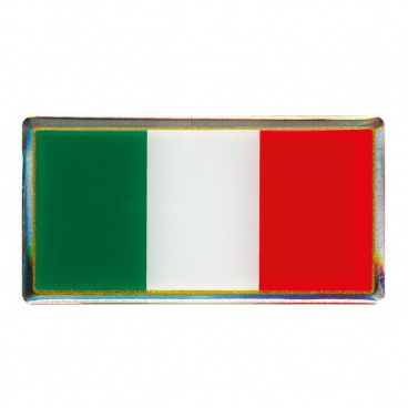 3D logo  vlajka Itálie 78x41 mm