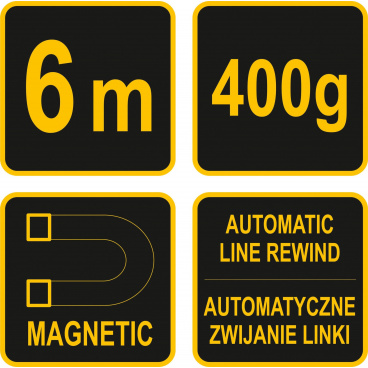 Olovnice magnetická 400 g 6m