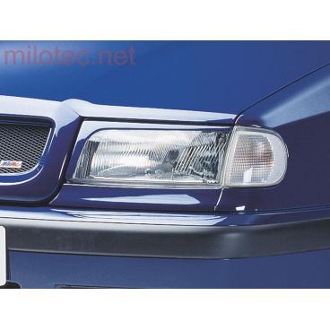 Kryty světlometů Milotec (mračítka) - ABS černý, Škoda Felicia Facelift