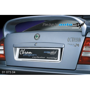 Rámeček registrační značky zadní - chrom Škoda Octavia I