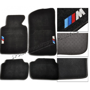 BMW E46 luxusní textilní koberce s logem M