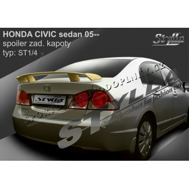 HONDA CIVIC sedan 05+ spoiler zad. kapoty (EU homologace)