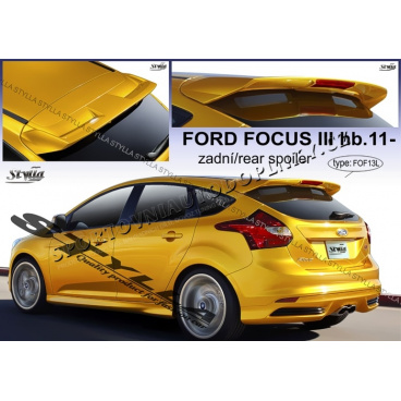 Ford Focus III htb 2011- zadní spoiler (EU homologace)